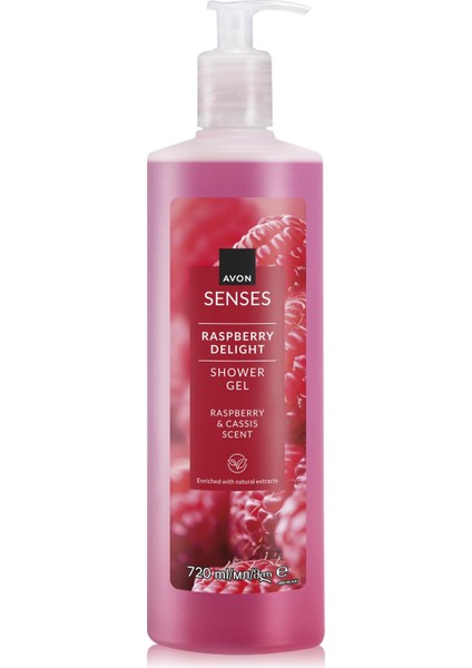 Senses Duş Jeli 720 ml Frambuaz ve Siyah Frenk Üzümü Aromalı Doğal Özlü Geri Dönüştürülebilir Şişe fiyatları