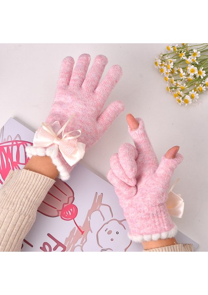 , Yün Içeren Parmak Arası Eldivenler, Sıcak Tutan, Donmaya Karşı Koruyan, Ekstra Kalın, Dokunmatik Ekranlı Öğrenci Modelleri (Yurt Dışından)