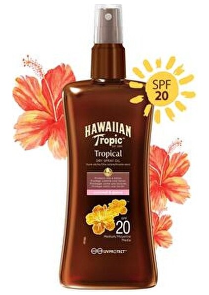 SPF 20 Yağ Spray 200 ml Bronzlaştırıcı Etki Tüm Cilt Tipleri için Uygun fırsatları
