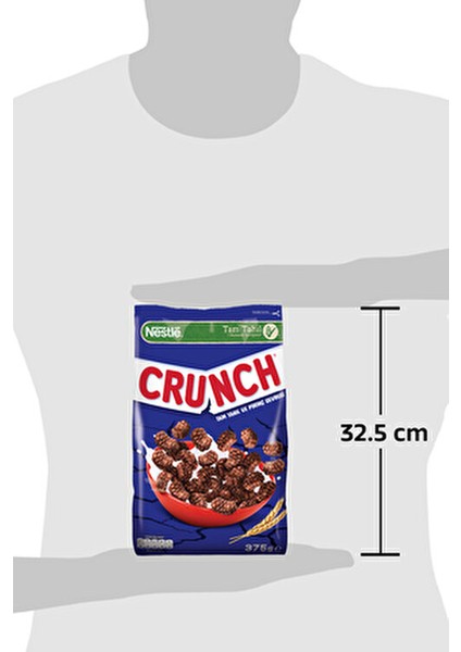 Crunch Çikolatalı Kahvaltılık Gevrek 375 gr Tam Tahıl ve Pirinçle Zenginleştirilmiş indirimleri