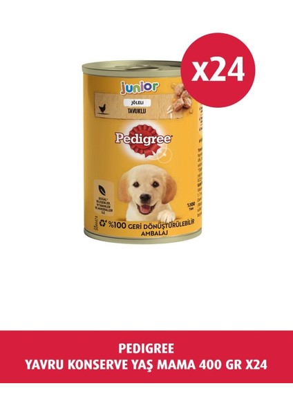 Tavuklu Konserve Yavru Köpek Maması 24 x 400 G