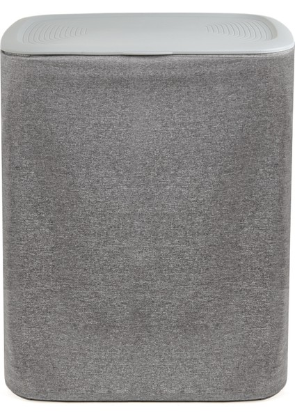 Garb Katlanır Kumaş Kirli Çamaşır Sepeti - Gri - 90 lt