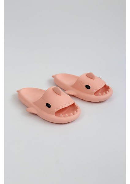 Köpekbalığı Pembe Unisex Tam Ortopedik Terlik Shark Slides modelleri