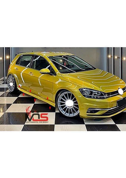 Volkswagen Golf 7.5 Aero Marşpiyel Sağ Sol Takım Fiberglass Boysaız