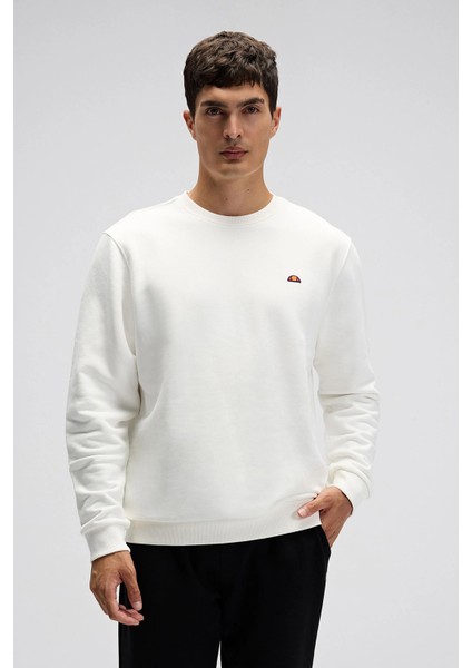 Pamuklu Regular Fit Bisiklet Yaka Logolu Sweat Erkek Sweat EM579