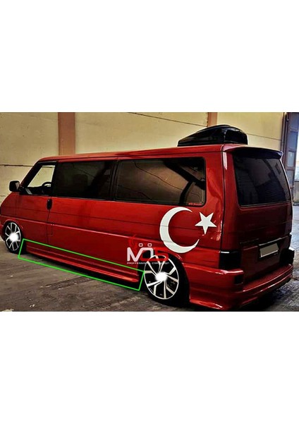 Volkswagen T4 Uzun Şase Marşpiyel Sağ Sol Takım Fiberglass Boyasız