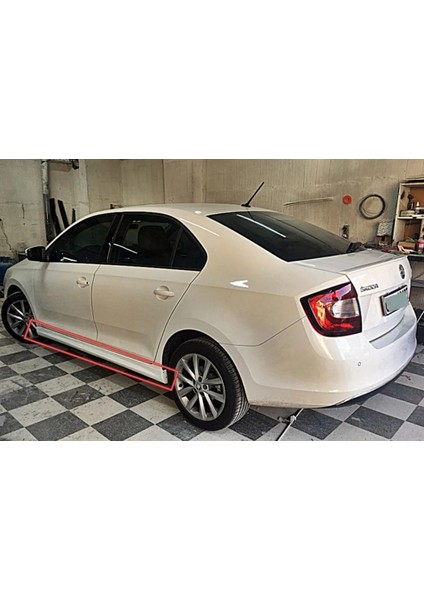 Skoda Rapid Marşpiyel Sağ Sol Takım Fiberglass Boyasız