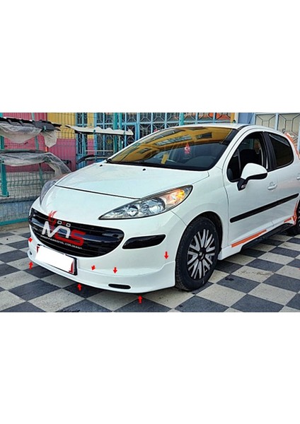 Peugeot 207 Ön Tampon Eki Fiberglass Boyasız