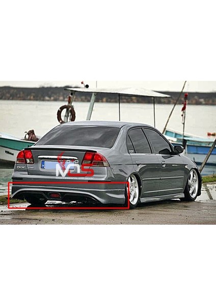 Honda Civic Vtec2 Custom Arka Tampon Eki Fiberglass Boyasız