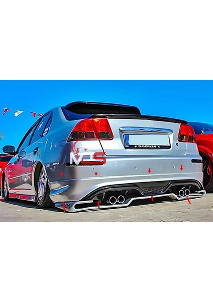 Honda Civic Vtec2 Custom Arka Tampon Eki Fiberglass Boyasız indirimleri