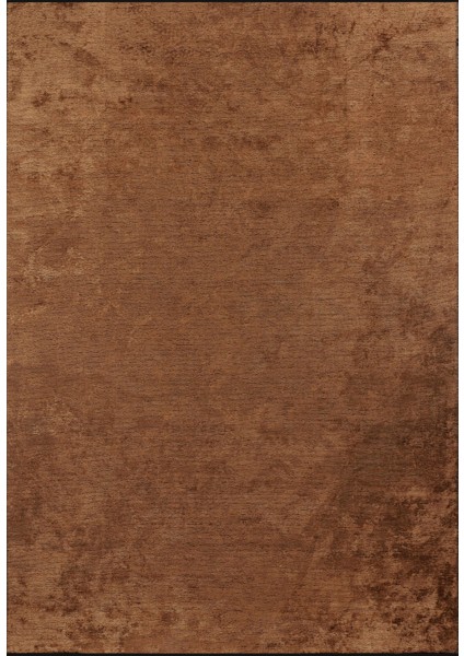 Hare Plus 8922 Kiremit - Pamuk Şönil Dokuma Halı | Modern Salon Halısı