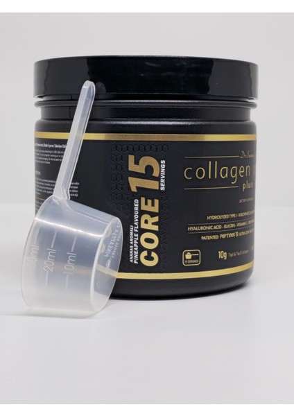 Kolajen 10.000 Mg Tip 1-3 %100 Saf Patentli Hidrolize Sığır Kolajeni, 150MG Hyaluronik Asit, 500 Mg Vitamin C, 200 Mg Glutatyon, 25MG Resveratrol, 100 Mg Elastin, Core 15 Diyet Takviyesi