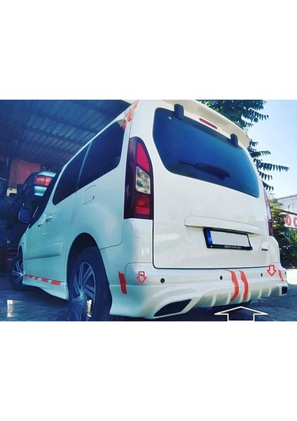 Citroen Berlingo 2010-2018 Arka Tampon Eki Fiberglass Boyasız