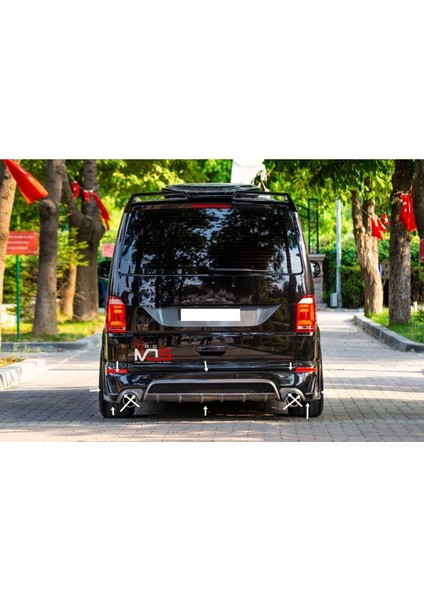 Volkswagen Transporter T7 Arka Tampon Eki Fiberglass Boyasız