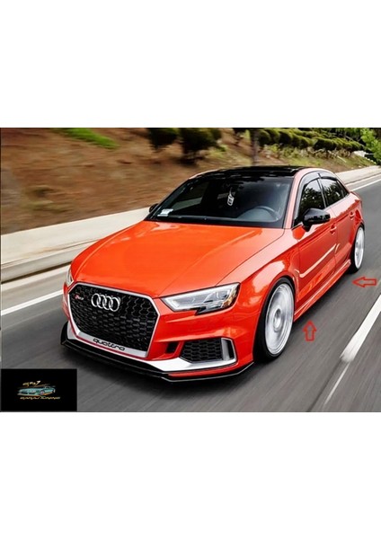 Audi A3 Sedan 2013-2020 St Marşpiyel Sağ Sol Takım Fiberglass Boyasız