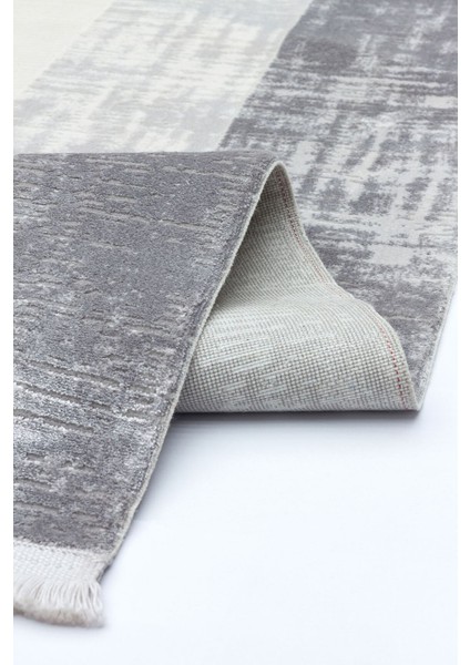 Caliente 4931 Gri - Viskon Dokuma Halı | Şık Modern Halı Modeli