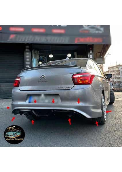Citroen C-Elysee Arka Tampon Eki Fiberglass Boyasız