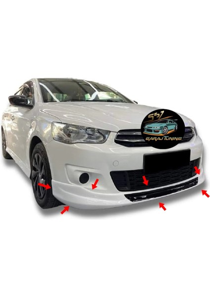 Citroen C-Elysee Makyajsız Kasa Ön Tampon Eki Fiberglass Boyasız modelleri