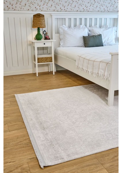 Caliente 4911 Beyaz - Viskon Dokuma Halı | Şık Modern Halı Modeli