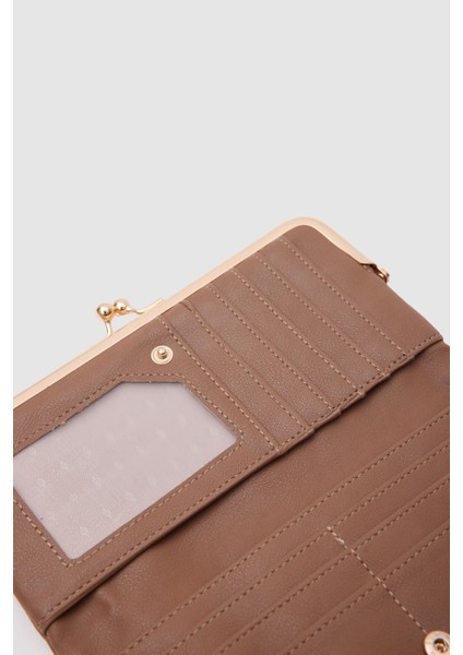 Kahvrengi lüks Kartlılı Cüzdan