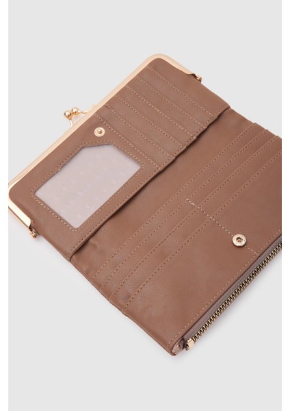 Kahvrengi lüks Kartlılı Cüzdan
