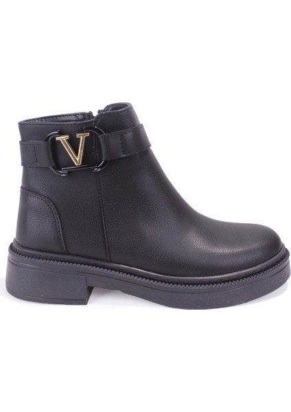 DZA07-127574 Siyah Günlük Düz Topuk Kadın Bot fiyatları