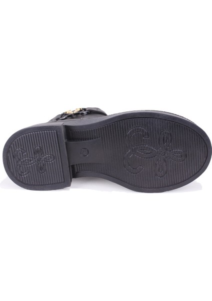 DZA07-127574 Siyah Günlük Düz Topuk Kadın Bot fırsatları