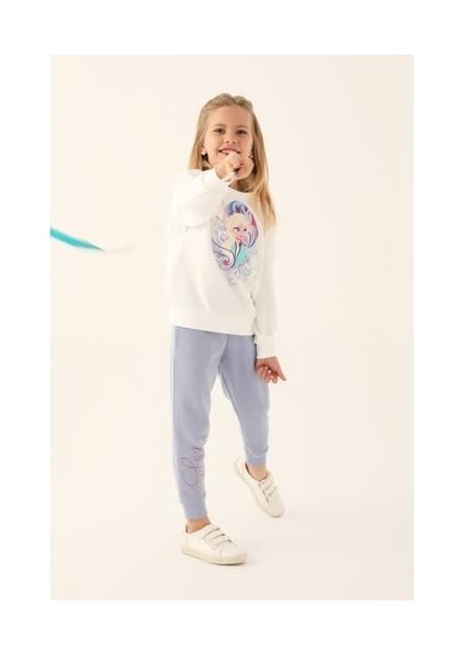 Krem Kız Çocuk Eşofman Takımı