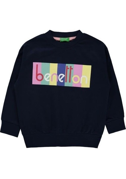 Kız Çocuk Sweatshirt 4-13 Yaş Lacivert modelleri