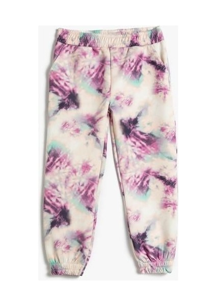 Jogger Eşofman Altı Batik Desenli Cepli Beli Lastikli fırsatları