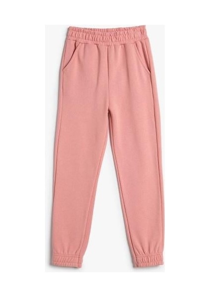 Basic Jogger Eşofman Altı Şardonlu Cepli Beli Lastikli Pamuklu fırsatları