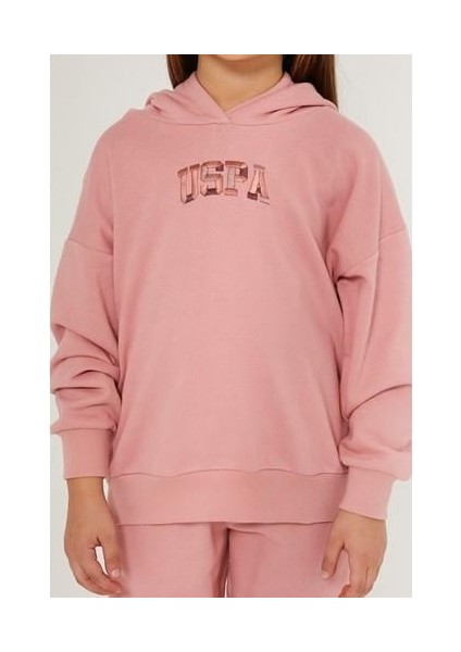 Retro Pembe Kız Çocuk Eşofman Takımı