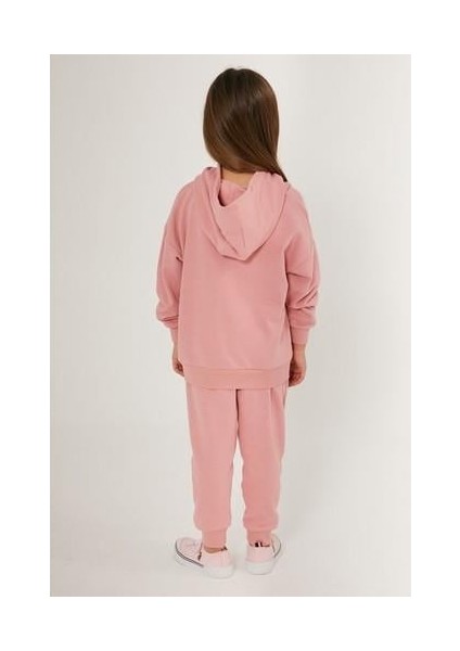 Retro Pembe Kız Çocuk Eşofman Takımı