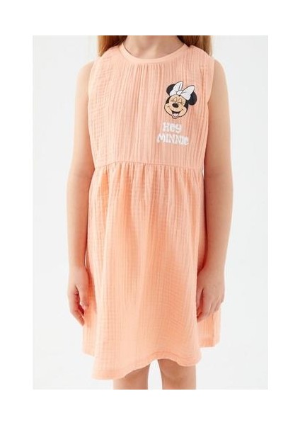 D4776-3 Kız Çocuk Gecelik Somon