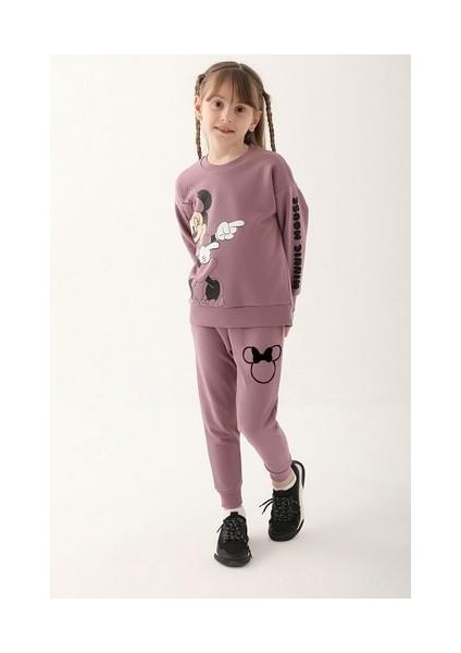 D4811-3 Kız Çocuk Eşofman Takımı Koyu Leylak indirimleri