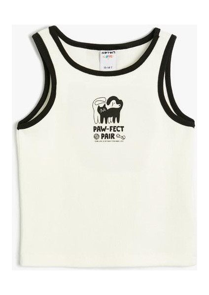 Atlet Kedi Baskılı Bisiklet Yaka Pamuklu fırsatları