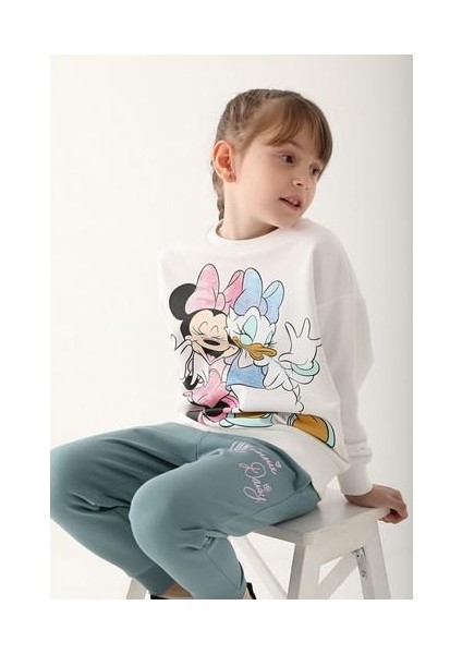 Krem Kız Çocuk Eşofman Takımı