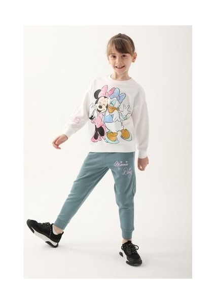 Krem Kız Çocuk Eşofman Takımı