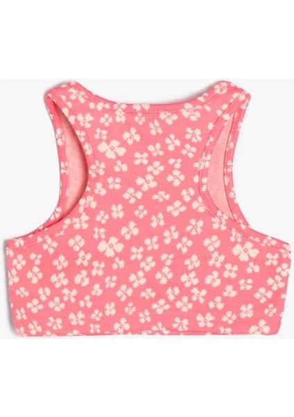 Crop Atlet Kalın Askılı Çiçek Baskılı fırsatları