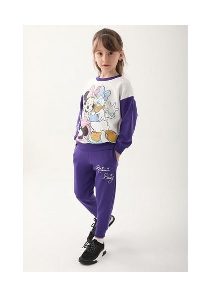 Mor Kız Çocuk Eşofman Takımı