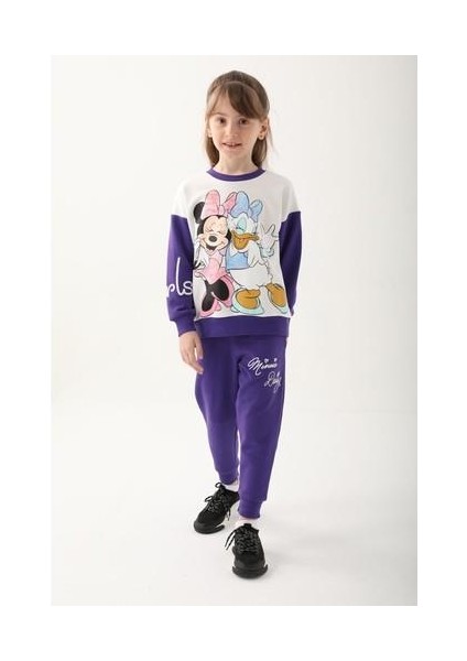 Mor Kız Çocuk Eşofman Takımı