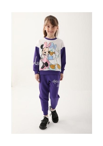 Mor Kız Çocuk Eşofman Takımı