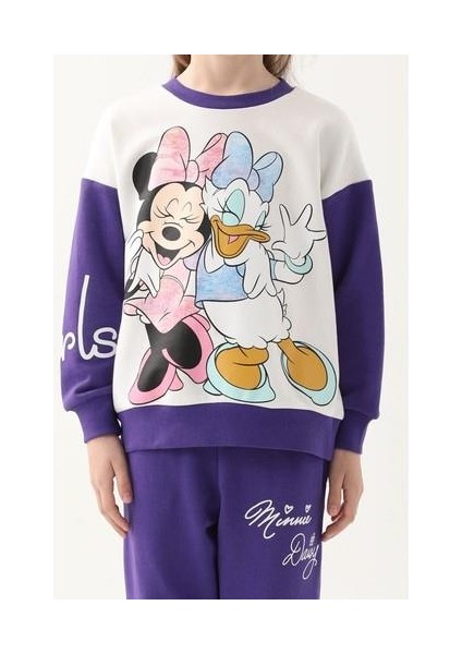 Mor Kız Çocuk Eşofman Takımı