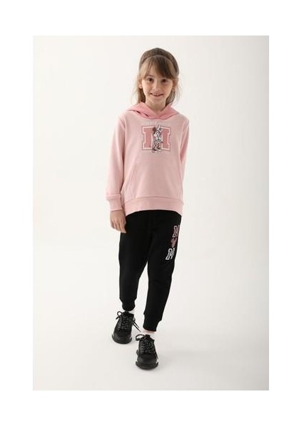 D4813-3 Kız Çocuk Eşofman Takımı Krem