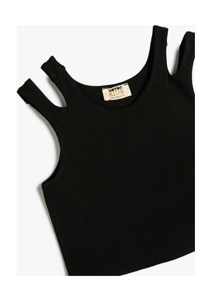 Crop Atlet Çift Askılı Pamuklu