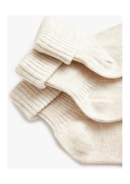Pamuklu Soket Çorap 3'lü