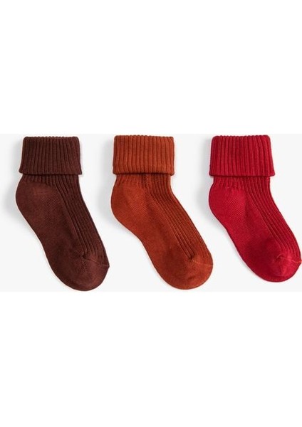 3’lü Basic Çorap Seti Pamuk Karışımlı indirimleri