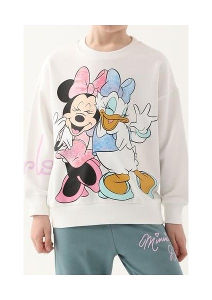 Krem Kız Çocuk Eşofman Takımı