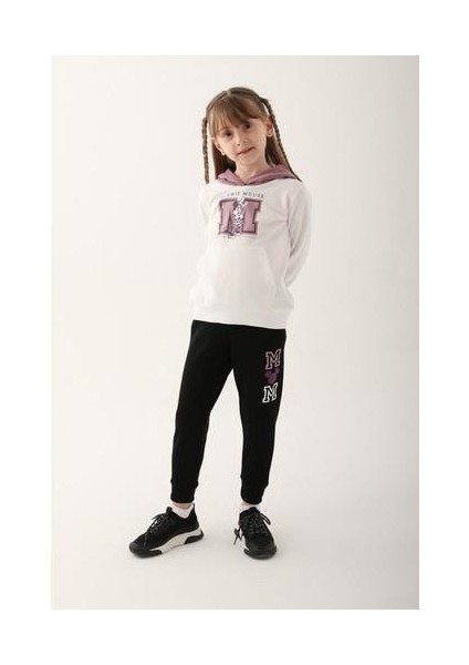 D4813-3 Kız Çocuk Eşofman Takımı Krem