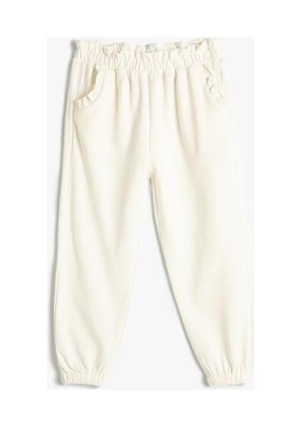 Jogger Eşofman Altı Beli Lastikli Pamuklu fırsatları